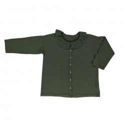 Blouse Aronie Forrest Green Poudre Organic