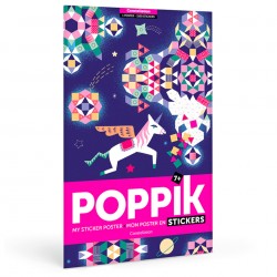 Poster Pixel Constellation + 1000 Stickers Poppik