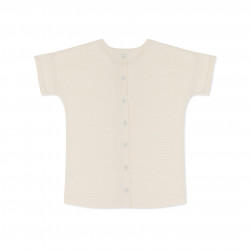 Tee-shirt texturé boutonné Buttercream de Phil & Phae
