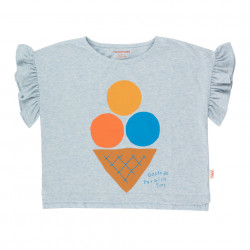 Tee-Shirt à Volants Ice-Cream de Tinycottons
