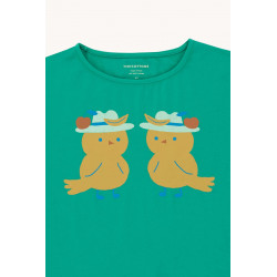 Tee-Shirt à Volants Birds de Tinycottons
